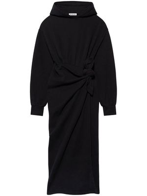 BALENCIAGA Easywrap hooded dress - Black