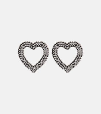 Balenciaga Embellished heart earrings