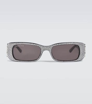 Balenciaga Embellished rectangular sunglasses