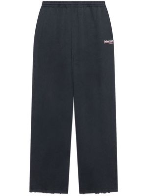 Balenciaga embroidered logo track trousers - Black