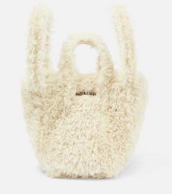 Balenciaga Everyday 2.0 XS faux fur tote bag