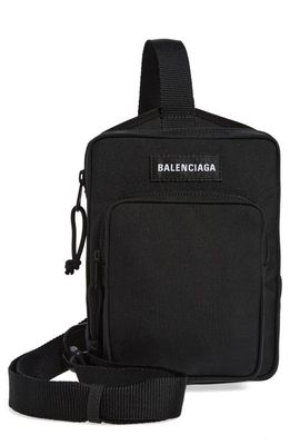 Balenciaga Explorer Crossbody Bag in Black