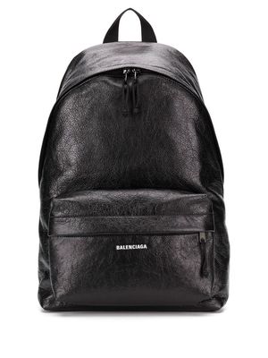 Balenciaga Explorer logo-appliqué backpack - Black