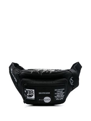 Balenciaga Explorer logo-patch belt bag - Black