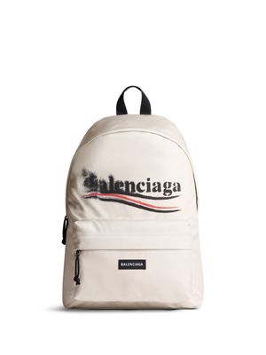 Balenciaga Explorer logo-print backpack - White