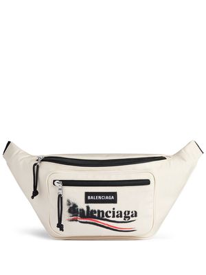 Balenciaga Explorer logo-print belt bag - White