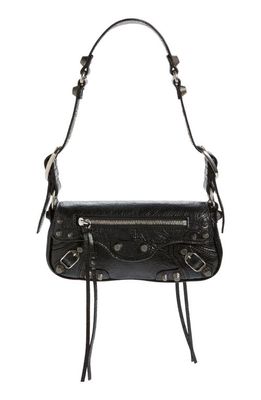 Balenciaga Extra Small Le Cagole Lambskin Leather Shoulder Bag in Black