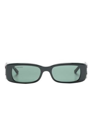 Balenciaga Eyewear BB-plaque square-frame sunglasses - Green