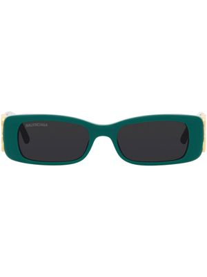 Balenciaga Eyewear BB0096S BB-plaque sunglasses - Green