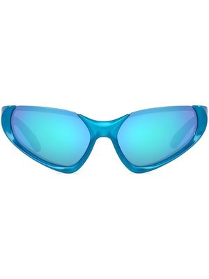 Balenciaga Eyewear biker-style sunglasses - Blue