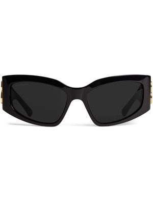 Balenciaga Eyewear Bossy Cat logo-plaque sunglasses - Black