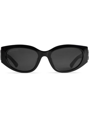 Balenciaga Eyewear Bossy oval-frame sunglasses - Black