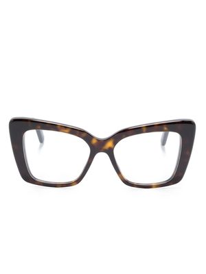 Balenciaga Eyewear cat-eye frame glasses - Brown
