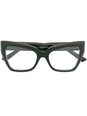 Balenciaga Eyewear cat-eye frame glasses - Green