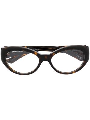 Balenciaga Eyewear cat-eye glasses - Brown