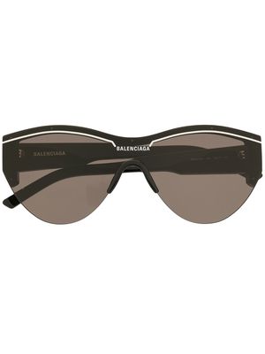 Balenciaga Eyewear cat-eye logo sunglasses - 1000 BLACK 001