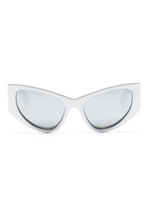 Balenciaga Eyewear coated cat-eye sunglasses - Silver