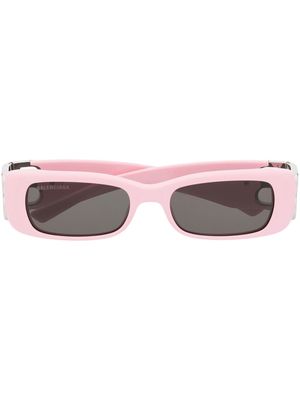 Balenciaga Eyewear crystal-embellished square-frame sunglasses - Pink