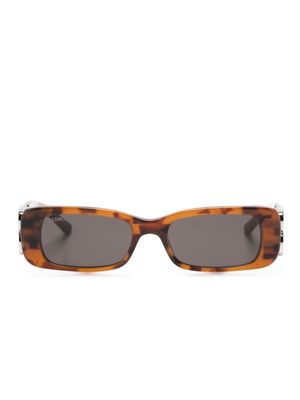 Balenciaga Eyewear Dinasty rectangle-frame sunglasses - Brown