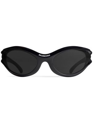 Balenciaga Eyewear Dynamo oval-frame sunglasses - Black