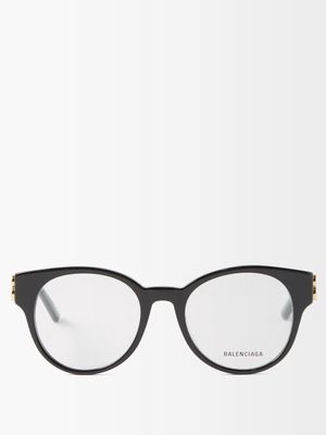 Balenciaga Eyewear - Dynasty Cat-eye Acetate Glasses - Womens - Black