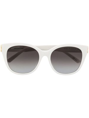 Balenciaga Eyewear Dynasty cat-eye frame sunglasses - White