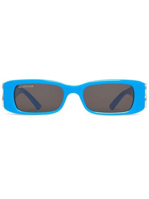 Balenciaga Eyewear Dynasty rectangle-frame sunglasses - Blue