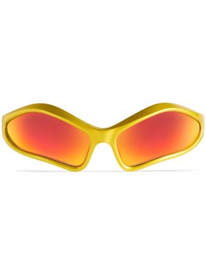 Balenciaga Eyewear Fennec oval-shape sunglasses - Yellow