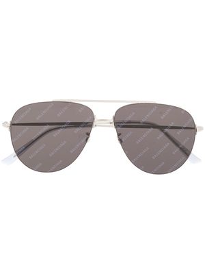 Balenciaga Eyewear Invisible pilot-frame sunglasses - Silver