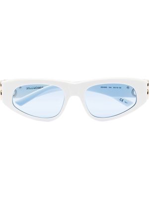Balenciaga Eyewear logo-embellished cat-eye sunglasses - White