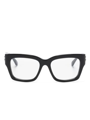Balenciaga Eyewear logo-plaque square-lenses glasses - Black