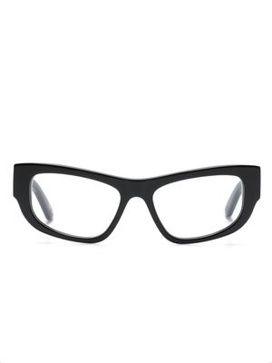 Balenciaga Eyewear logo-print cat-eye frame glasses - Black
