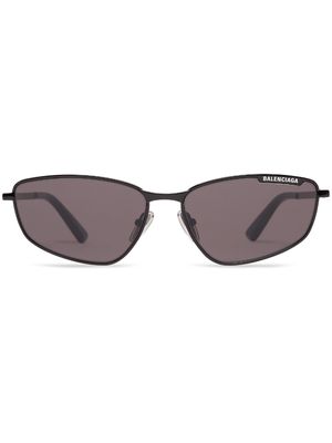 Balenciaga Eyewear metallic cat-eye frame glasses - Black