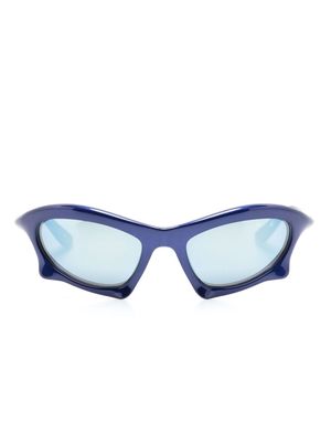 Balenciaga Eyewear oversize-frame sunglasses - Blue