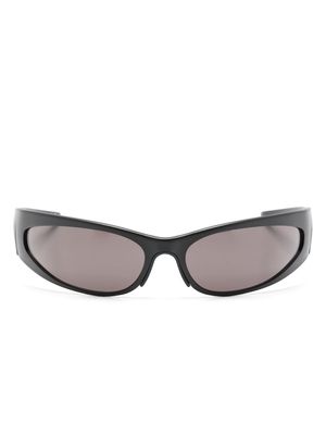 Balenciaga Eyewear Reverse XP Wrap oval-frame sunglasses - Black