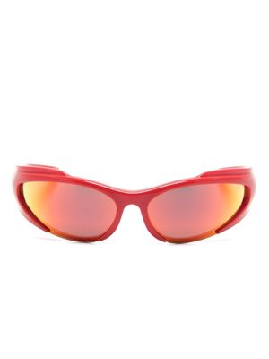 Balenciaga Eyewear Reverse Xpander rectangle-frame sunglasses - Red