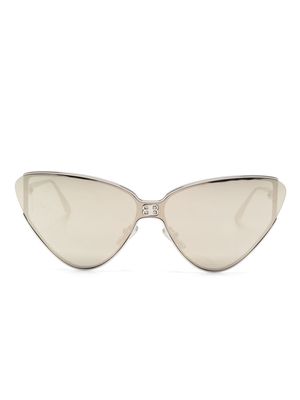 Balenciaga Eyewear Shield 2.0 cat-eye sunglasses - 005 SILVER