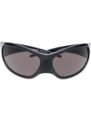 Balenciaga Eyewear Skin XXL cat-eye sunglasses - Black