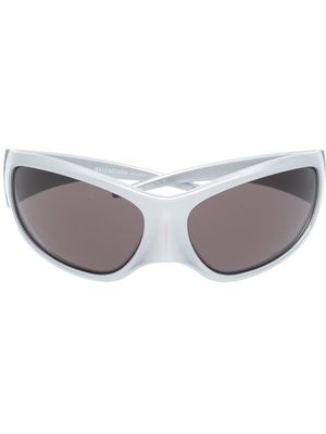 Balenciaga Eyewear Skin XXL cat-eye sunglasses - Grey