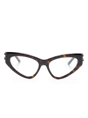 Balenciaga Eyewear tortoiseshell cat-eye frame glasses - Brown