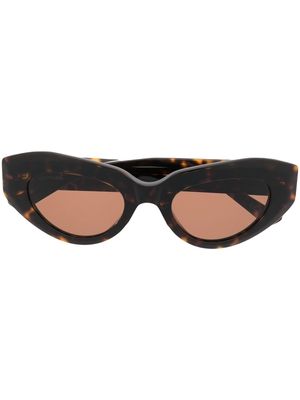 Balenciaga Eyewear tortoiseshell-effect cat-eye sunglasses - Brown