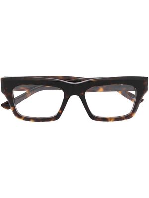 Balenciaga Eyewear tortoiseshell-effect square-frame glasses - Brown