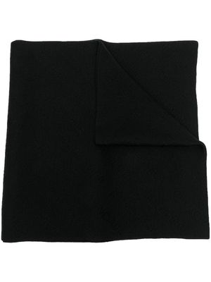 Balenciaga fine-knit wool-blend scarf - Black