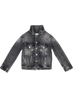 Balenciaga fitted denim jacket - Black