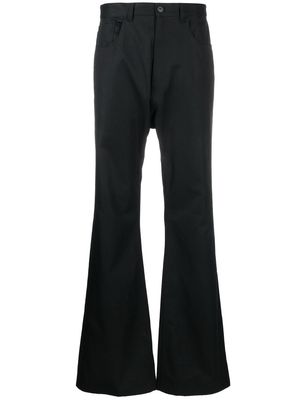 Balenciaga flared cotton trousers - Black