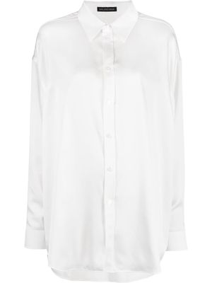Balenciaga Fluid long-line blouse - White