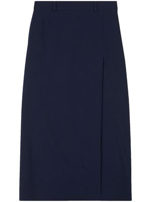 Balenciaga front slit skirt - Blue