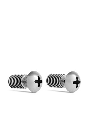 Balenciaga Garage Screw stud earrings - Silver