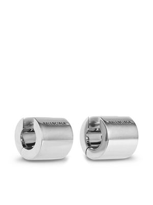 Balenciaga Gare hoop earrings - Silver