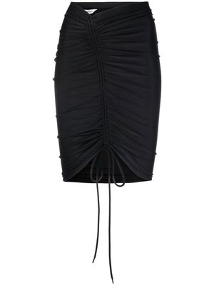 Balenciaga gathered stretch mini skirt - Black